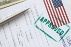 Immigration Application Stamped with Approval